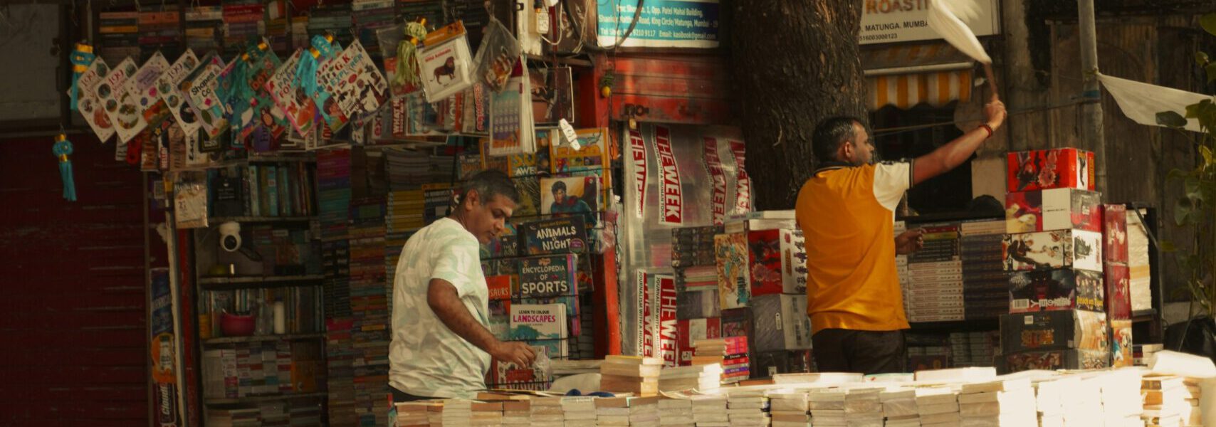 Bücherverkauf in Mumbai